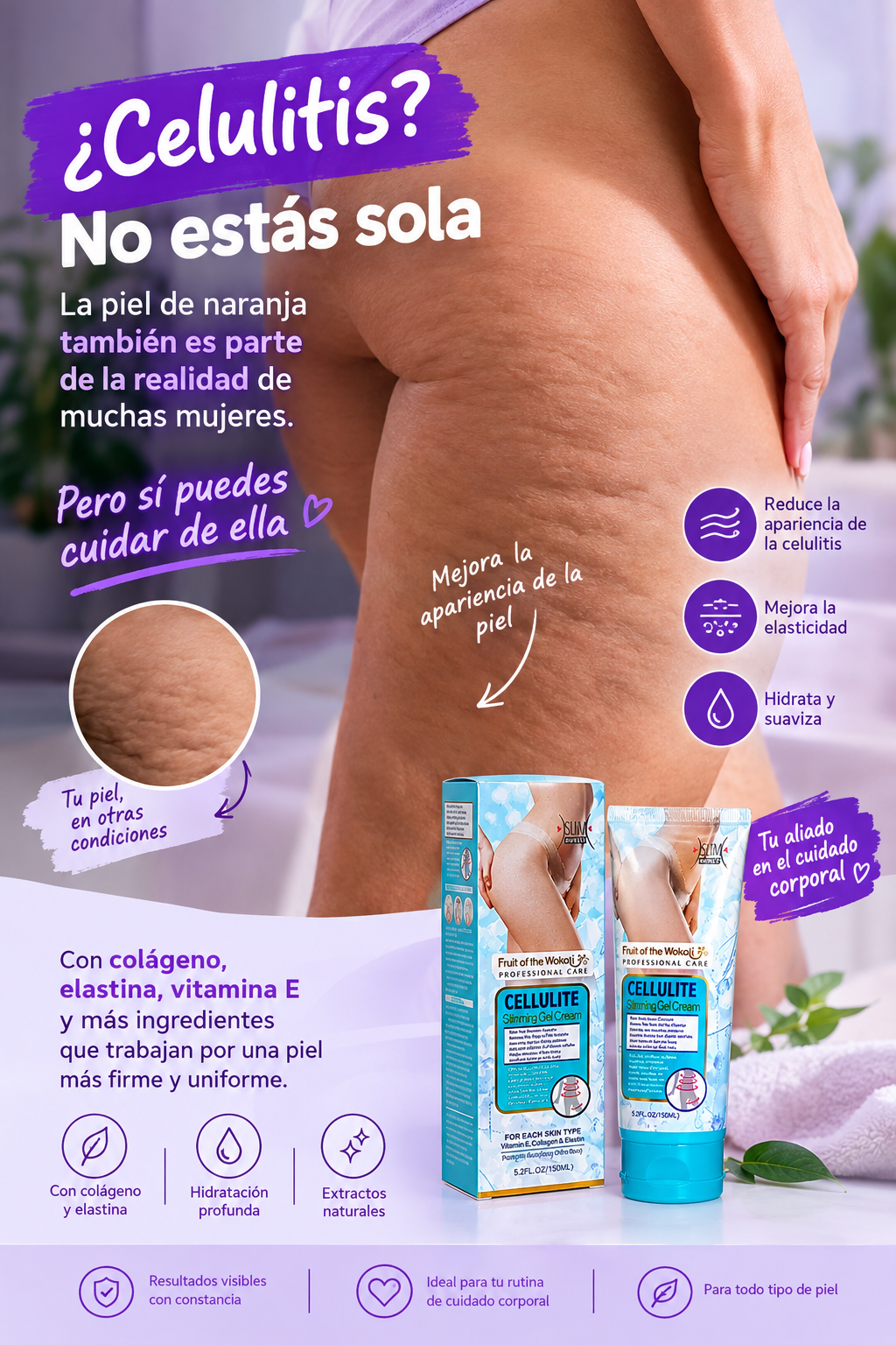 LA SOLUCIÓN A TUS PROBLEMAS! CREMA ANTI-CELULITIS!