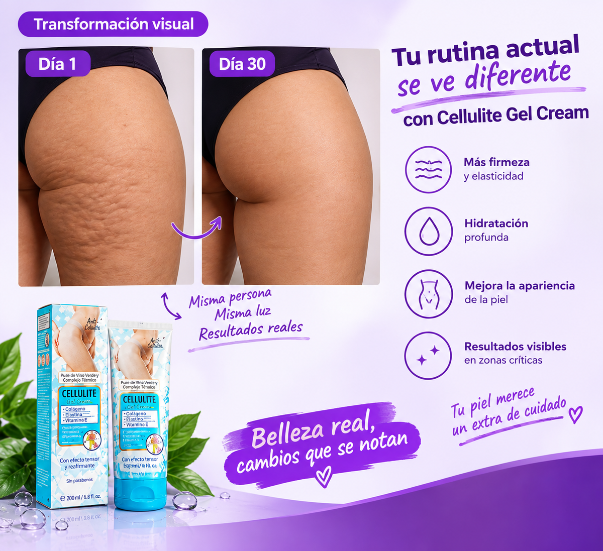 LA SOLUCIÓN A TUS PROBLEMAS! CREMA ANTI-CELULITIS!