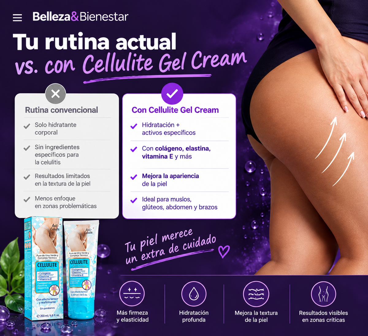 LA SOLUCIÓN A TUS PROBLEMAS! CREMA ANTI-CELULITIS!